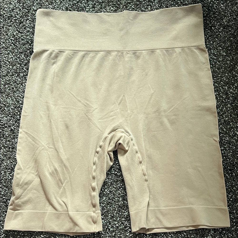 Nude high waisted shapewear shorts